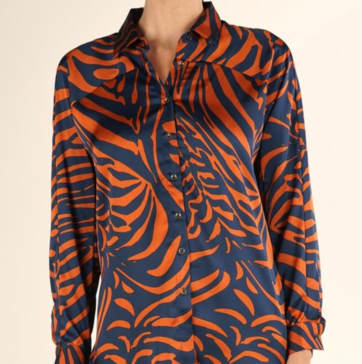 Animal Print Button Up